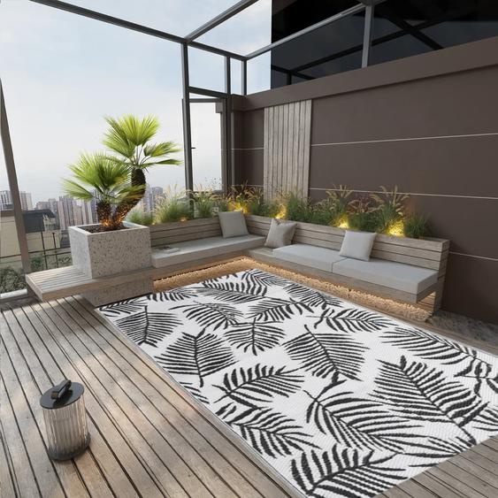 Tapis dextérieur ARAKIL Noir 140x200 cm PP