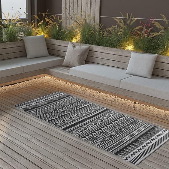 Tapis dextérieur ARAKIL Noir 80x150 cm PP