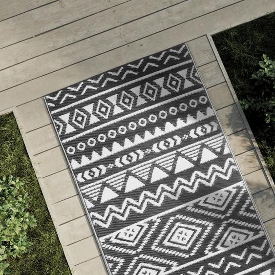 Tapis dextérieur ARAKIL noir 80x250 cm PP
