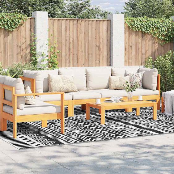 Tapis dextérieur ARAKIL Noir et blanc 300 x 400 cm PP
