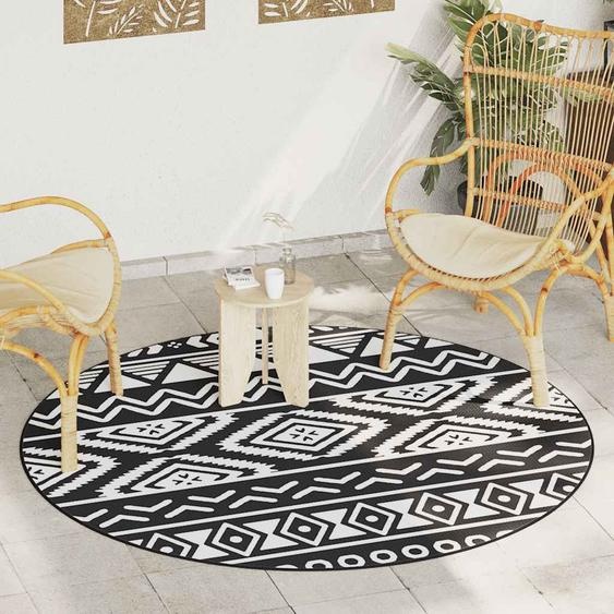 Tapis dextérieur ARAKIL noir Ø200 cm PP