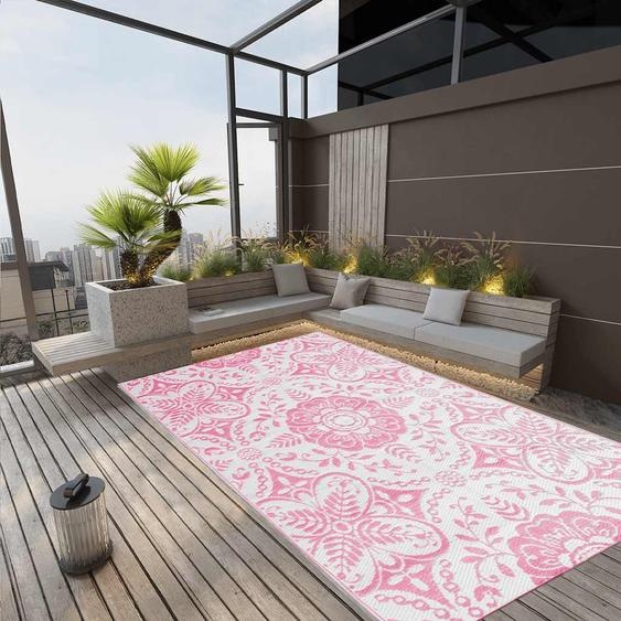 Tapis dextérieur ARAKIL rose 190x290 cm PP