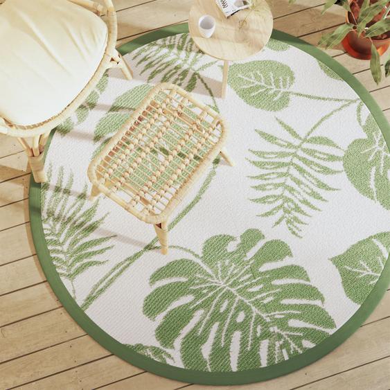 Tapis dextérieur ARAKIL vert Ø160 cm PP