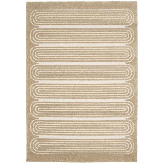 Tapis Doux Motifs En Relief Sinea Biscuit