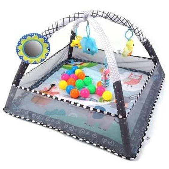 Tapis éducatif 2-en-1 TinyMini Parc avec balles