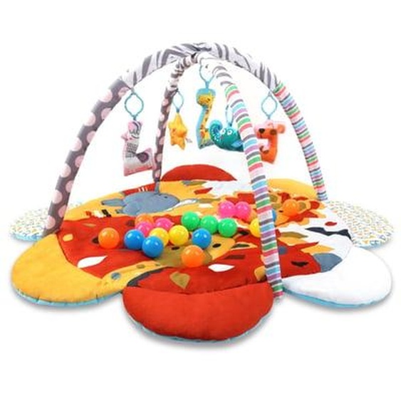 Tapis éducatif 2-en-1 TinyMini Safari Fleur