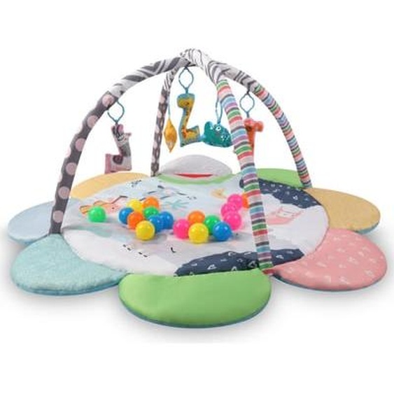 Tapis éducatif 2-en-1 TinyMini Zoo Fleur