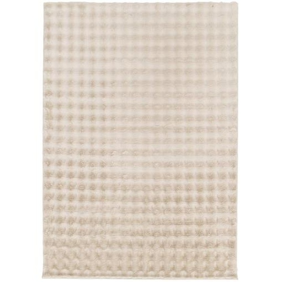 Tapis Effet 3d Ultra Doux Kumo Beige Sable
