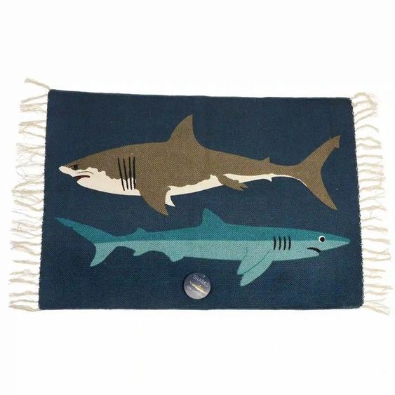 Tapis en coton imprimé Rex London Sharks