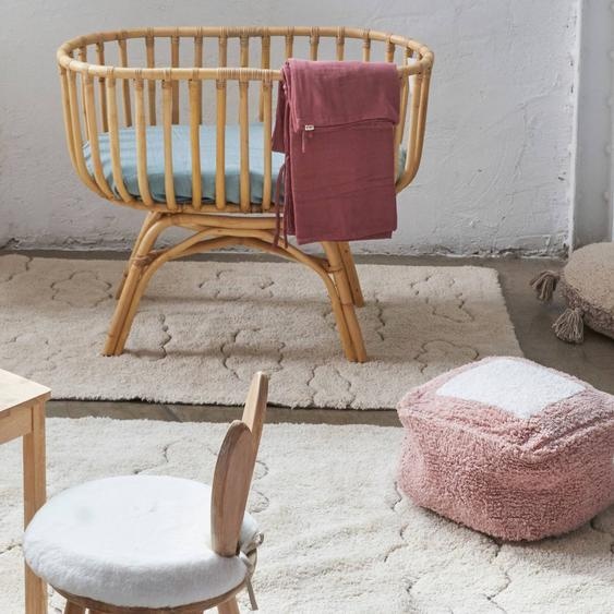 Tapis Enfant Lavable En Coton Rugcycled Clouds Naturel, Fil Rugcycled