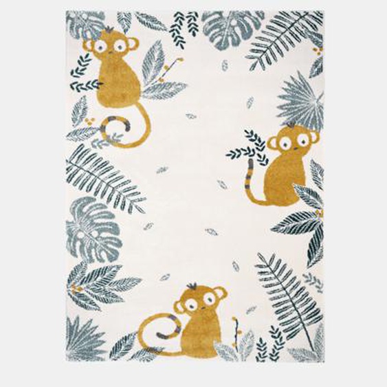 Tapis enfant Monkey Paradise Miel NATTIOT