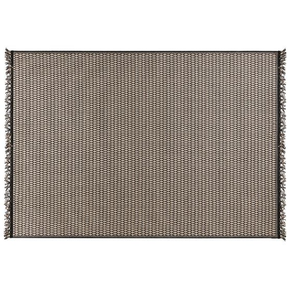 Tapis ethnique MARYSE 160/230 cm motifs noirs et jaunes