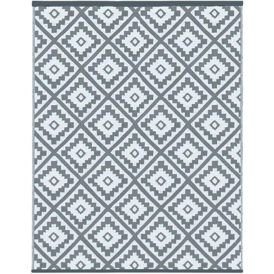 Idmarket - Tapis extérieur bahamas gris 270 x 370 cm