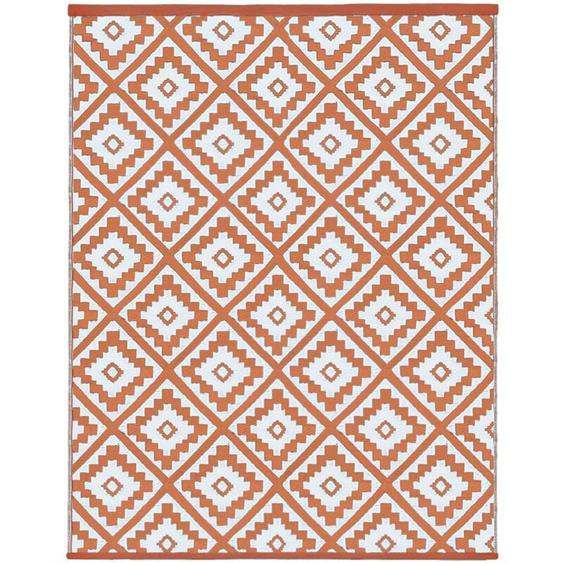 Idmarket - Tapis extérieur bahamas terracotta 270 x 370 cm