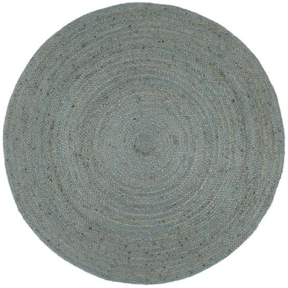 Tapis fait à la main Jute Rond 240 cm Vert olive