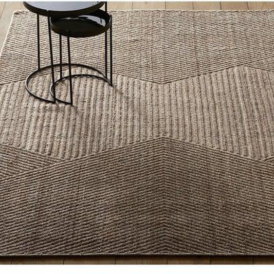 Tapis laine reliéfé, tissé main, Aitor