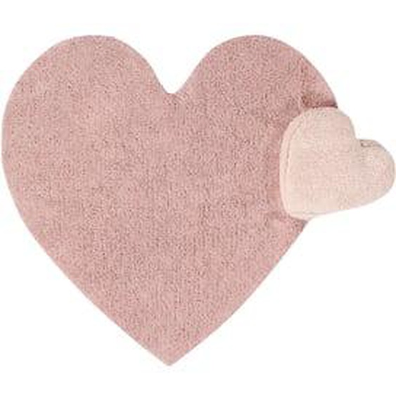 Tapis lavable coeur en coton Love