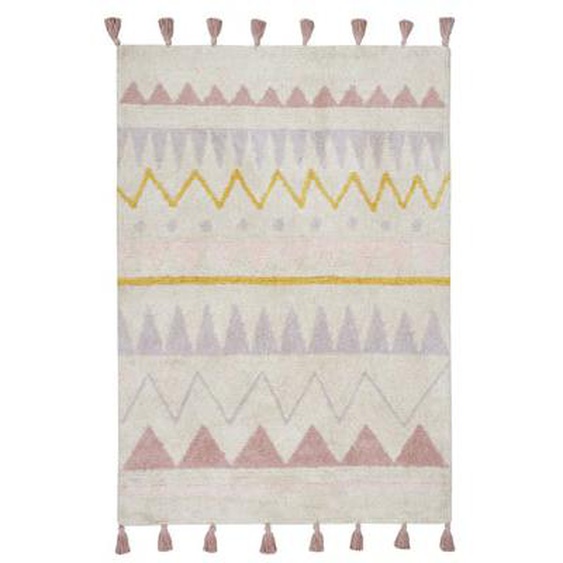 Tapis lavable en coton Azteca