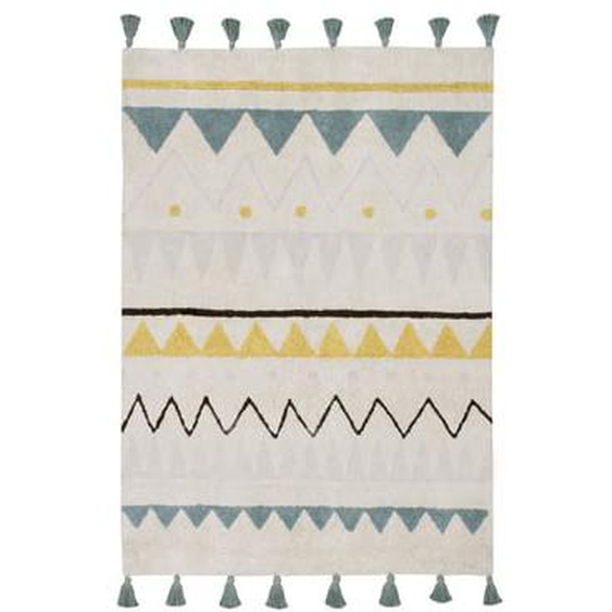 Tapis lavable en coton Azteca