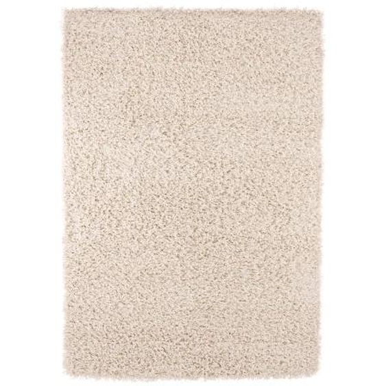Tapis moderne rectangle à poils longs - Olbia - Beige