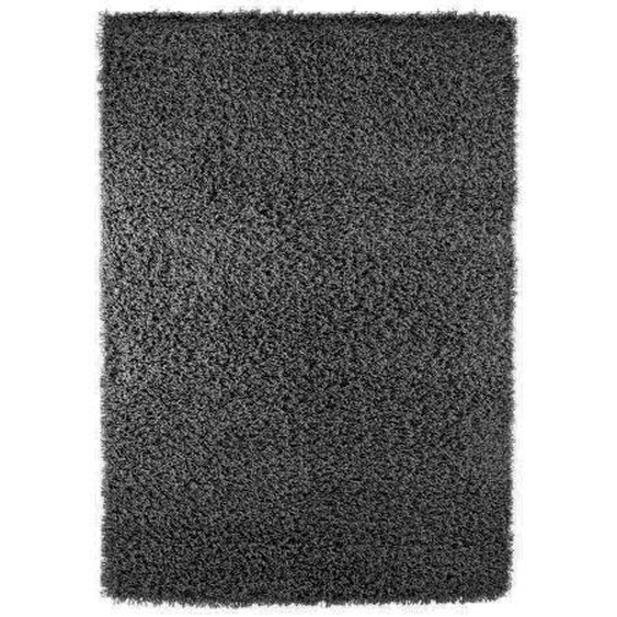 Tapis moderne rectangle à poils longs - Olbia - Gris foncé