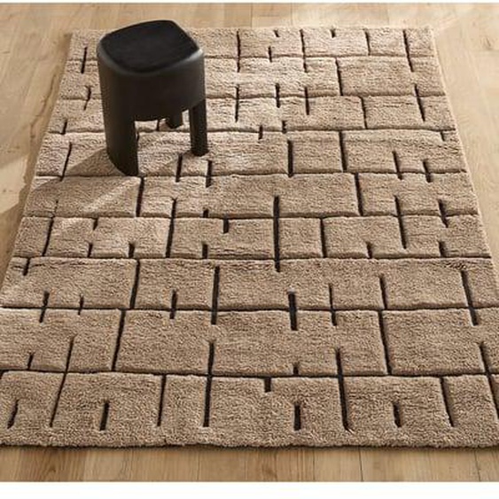 Tapis noué main, 93 % laine, Tézé
