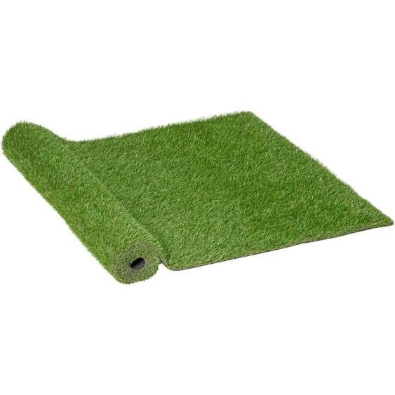 Tapis Outsunny Type gazon artificiel ou tapis dherbe synthétique extérieur pour jardin et terrasse 25 mm (modèle 2 : 1 pièce)
