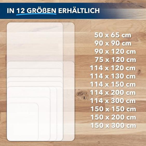 Tapis protège-sol Pour sols durs, Semi-transparent, 90 x 120 cm