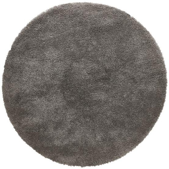Tapis rond design TISSO gris foncé - Ø 200 cm