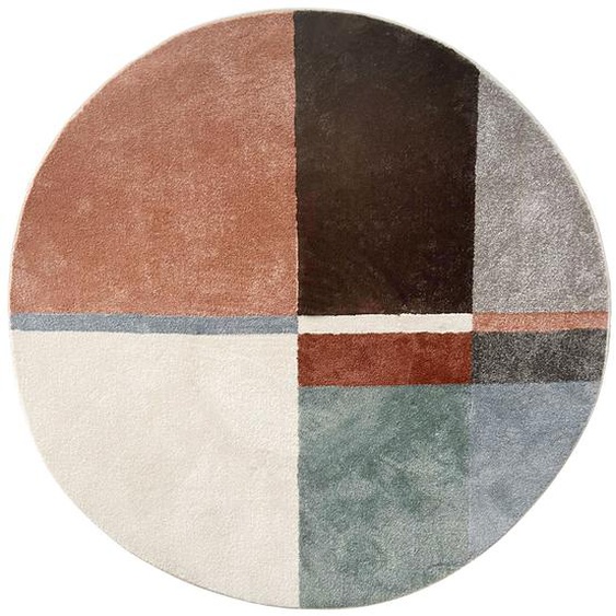 Tapis rond SIBEL géométrique coloré - Ø 160 cm