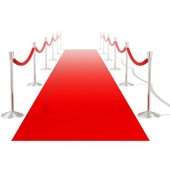 Tapis rouge 1 x 20 m Extra lourd 400 g/m²