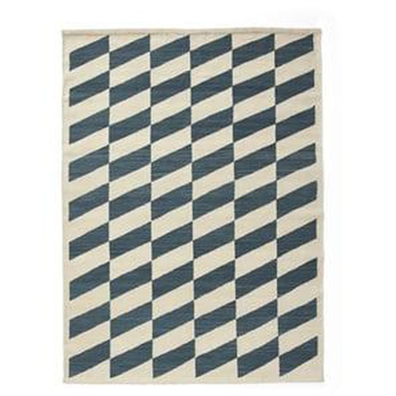 Tapis Shift Kilim - blue - 140 x 200 cm