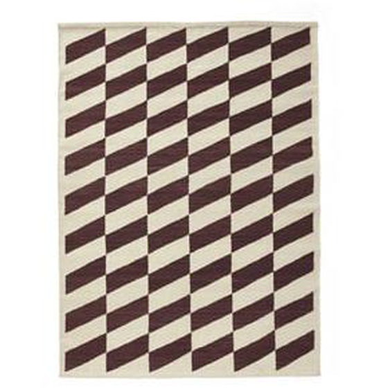 Tapis Shift Kilim - burgundy - 140 x 200 cm