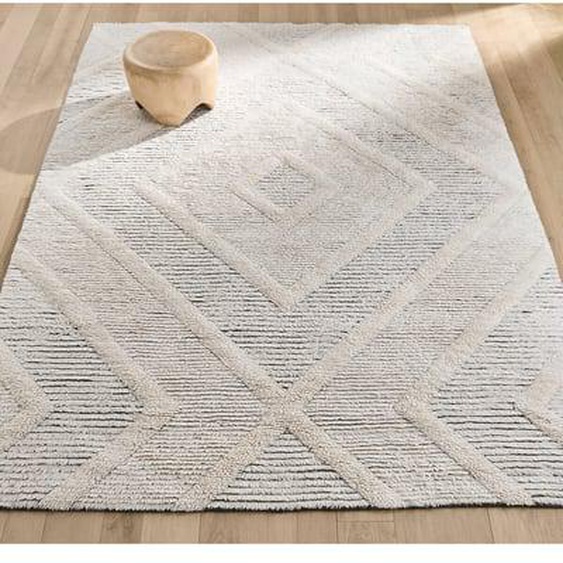 Tapis style berbère en laine et coton XL, Nilou
