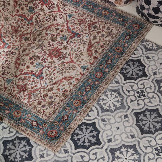 Tapis Vintage Laury Multicouleur 200x300 cm - Tapis poil ras / effet usé