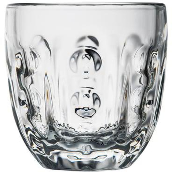 Tasse à expresso TROQUET géométrique en verre transparent 10 cl