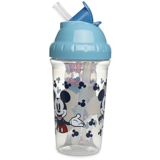 Tasse A Paille 295 Ml Anti-fuites Mickey Collector Bleu