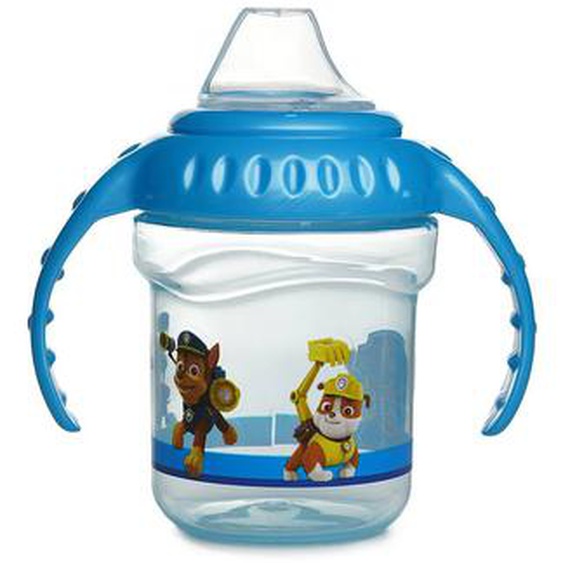 Tasse A Poignees 250 Ml Bec Silicone Pat Patrouille Collector Bleu