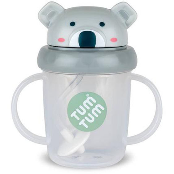 Tasse Anti Fuite + Paille Lestée Koala - V3 Vert