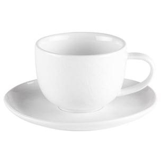 Tasse et sous-tasse à café Ecume (lot de 6)