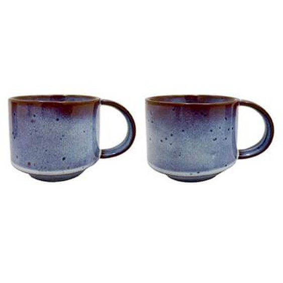 Tasse marron en terre cuite H7,5x11x8cm