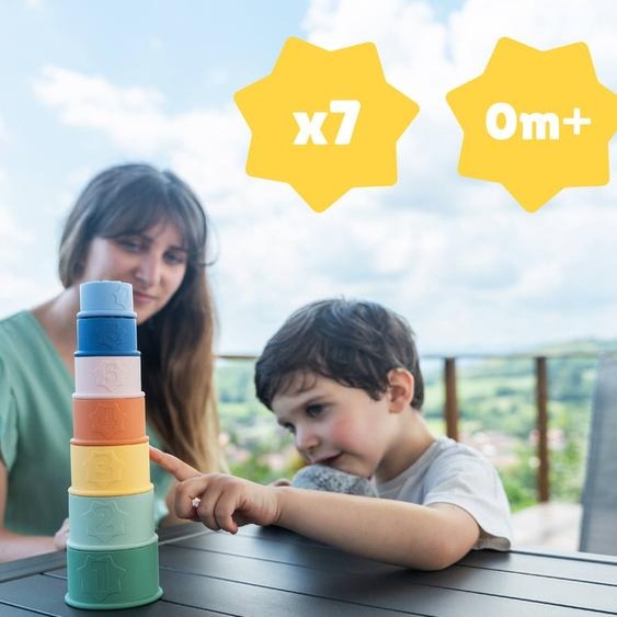 Tasses Empilables Silicone Multicolore
