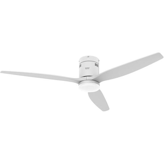 Taurus Ventilateur de plafond Polar 3B Pure Ultra silencieux - Lumière LED plafonnier réglable intégrée - Diamètre 132 cm - 30W - Blanc