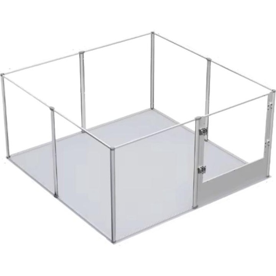 Tavien Puppyren pour lintérieur - Hundenren - Pliable - Box pour chiens - Cage pour chiens - 120 x 120 x 60 cm