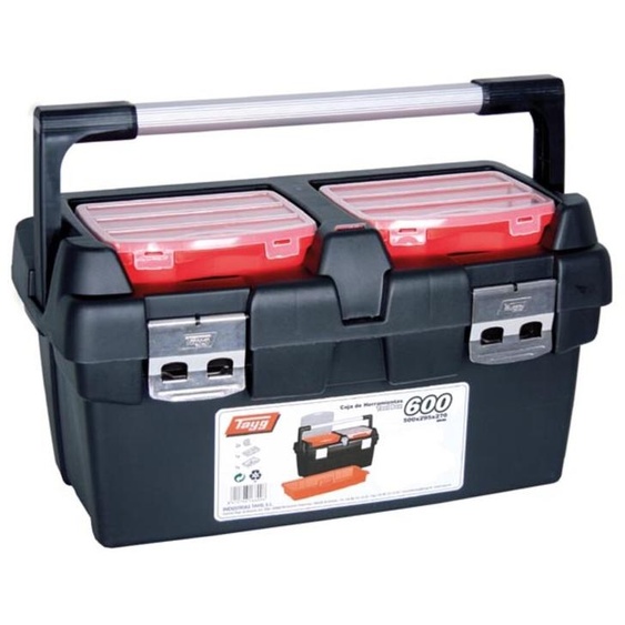 Tayg - Coffret à Outils - 600 X 305 X 295 Mm - Avec Plateau & 2 Coffres De Rangement - 53,9 L