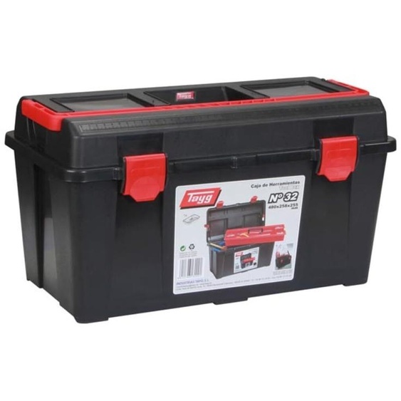 TAYG - MALLETTE DOUTILLAGE - 480 x 258 x 255 mm - AVEC COMPARTIMENT DE RANGEMENT
