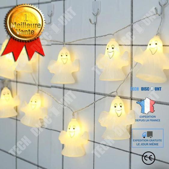 TD® 1Pc Halloween Ghost Lantern Guirlande Lumineuse Led Pour La Maison INTERIOR LIGHT GARLAND