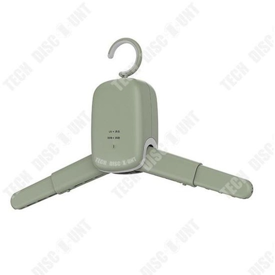 TD® Cintre intelligent ménage chaussures électriques vêtements dortoir voyage mini portable PTC céramique chauffage penderie gris