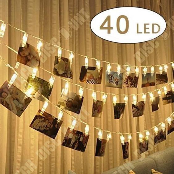 TD® Guirlande lumineuse décorative style tendance et moderne chambre salle de bain apparence festif parfait pour les fêtes