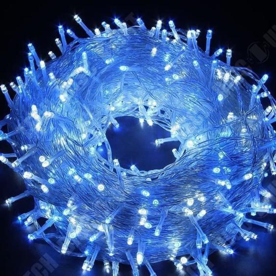 TD® Guirlandes Lumineuses LED 30 m Étanche- 8 Modes Eclairage- Mariage,Anniversaire,Sapin de Noël,Déco extérieur intérieure